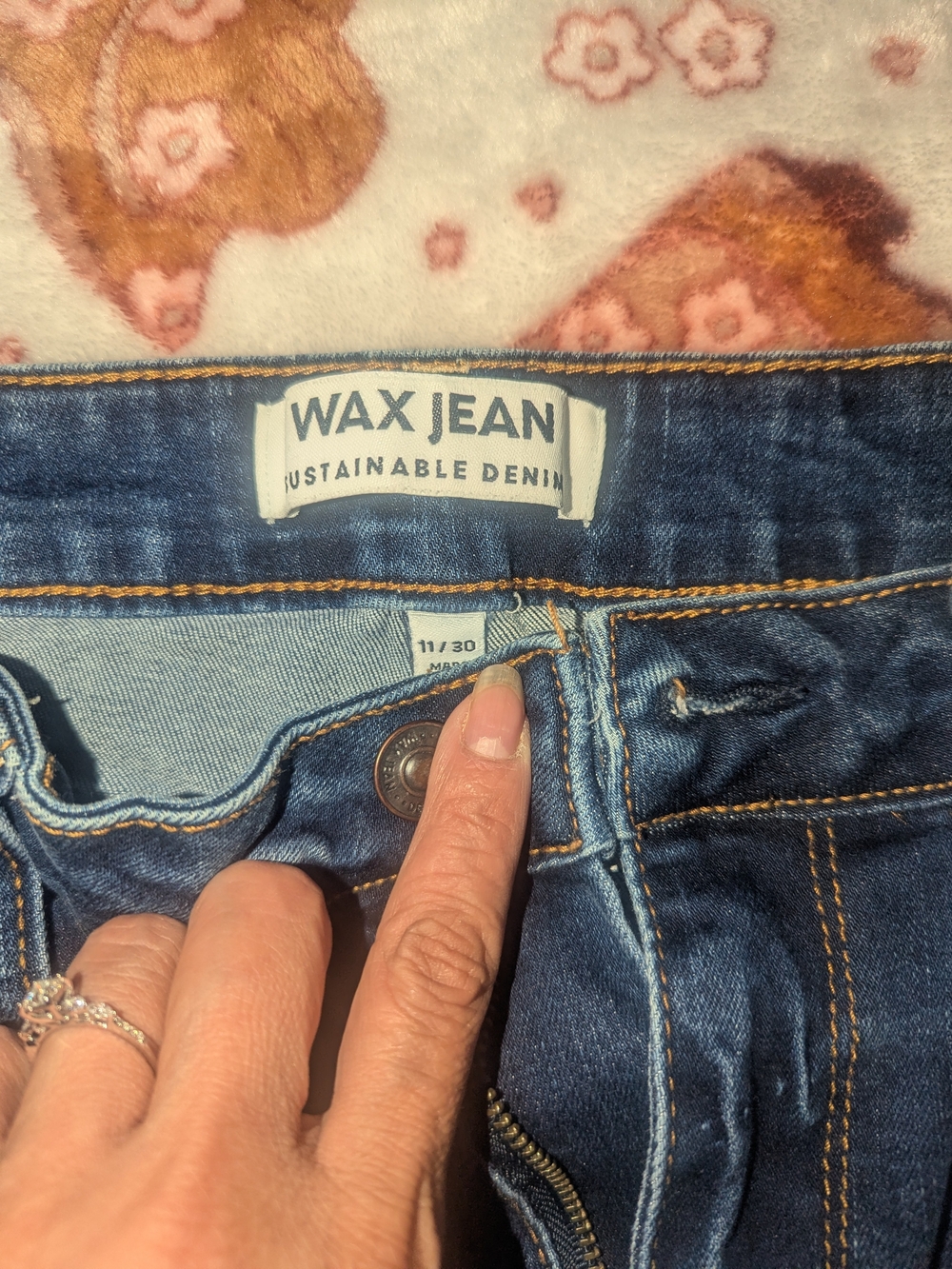 WAX JEAN Women's Dark Blue Sustainable Denim Jeans